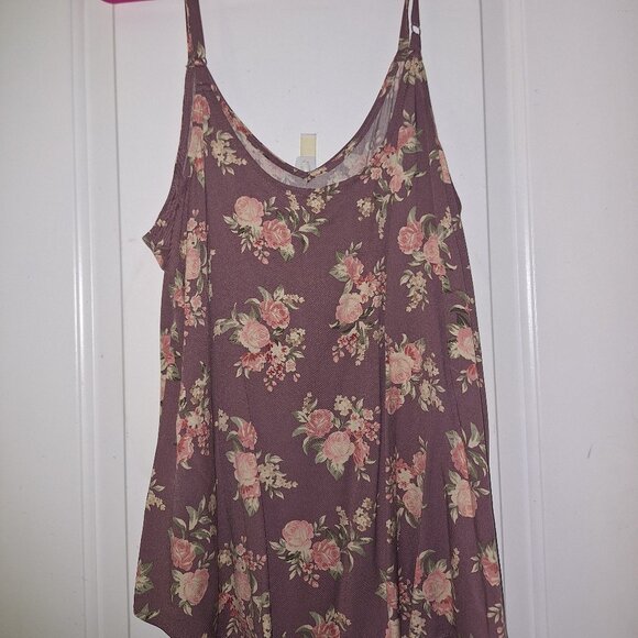 torrid Tops - Torrid Mauve Floral Cami Torrid Size 10 Tank Top Flowy Boho Babydoll top, New